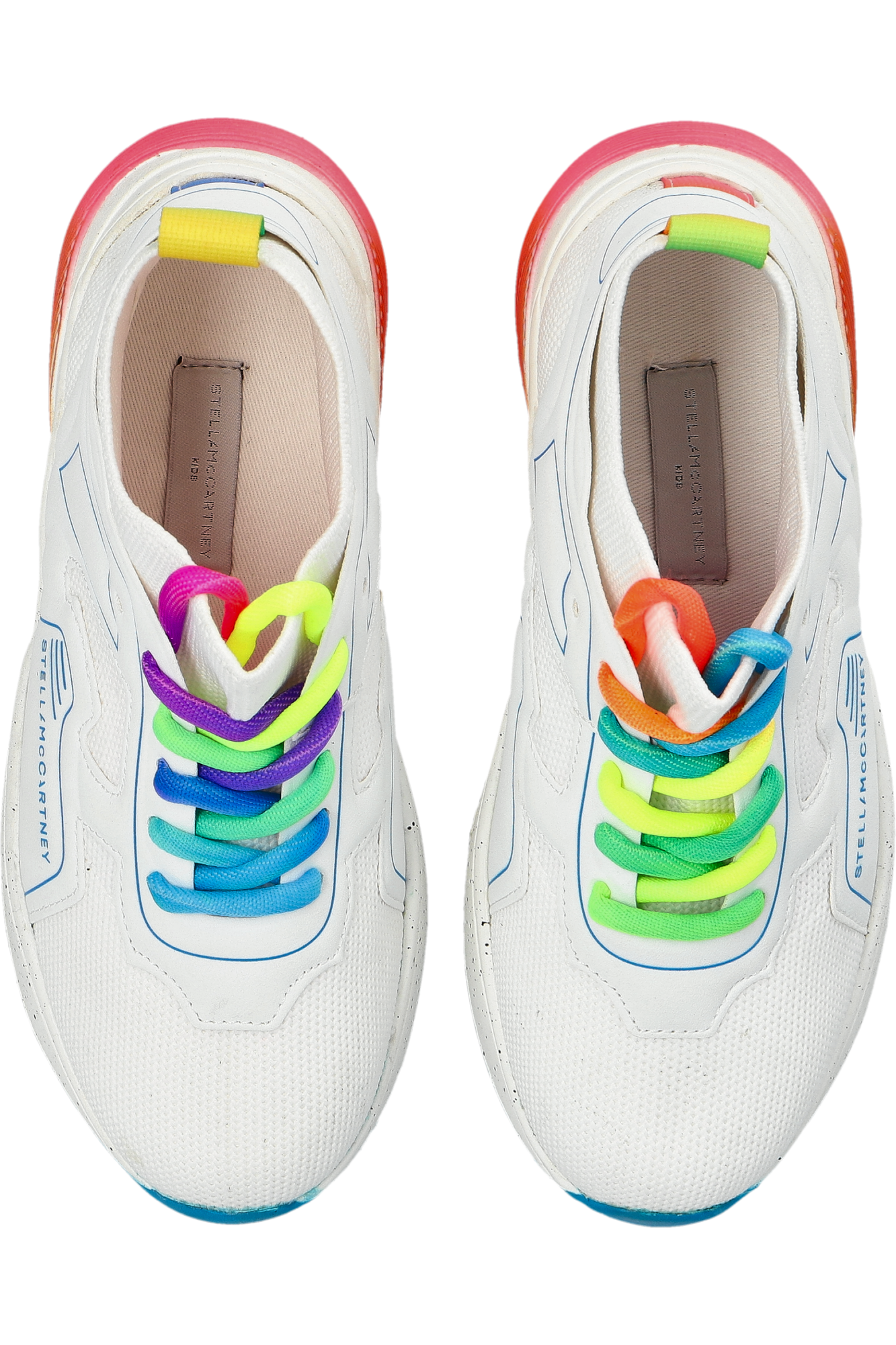 White Trainers with printed logo Stella McCartney Kids White Trainers with printed logo Stella McCartney Kids